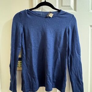 Henri Bendel Navy Long Sleeve Top